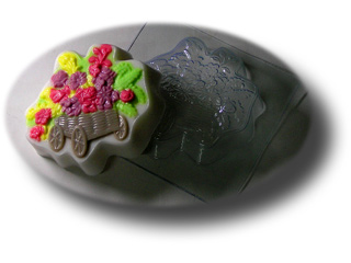 Пластиковая формочка МФ Цветочная тележка Пластиковая формочка МФ Цветочная тележка